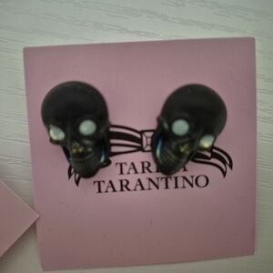 TARINA TARANTINO Black Skull Earrings